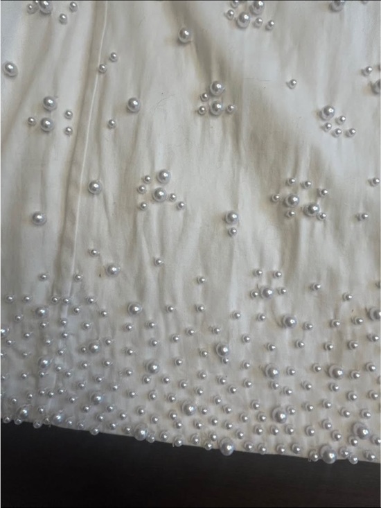 BHLDN White Pearl-Embellished Mini Dress Elsie Large - Picture 5 of 10